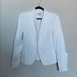 Loft white tweed blazer